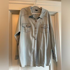 Torrid Denim Chambray Shirt, 4X
